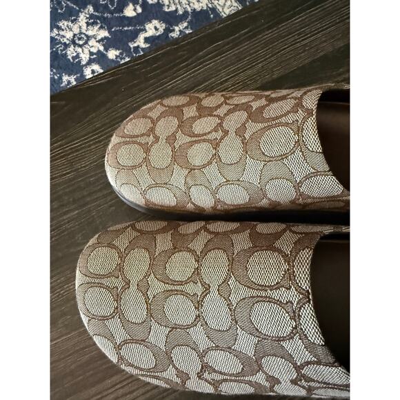 COACH Link Mule In Signature Jacquard Sz. 10 - Picture 4 of 6